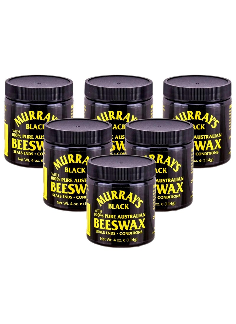 Murrays - Murrays Black Beeswax 3.5 Ounce Jar (103ml) (6 Pack) - Image 1