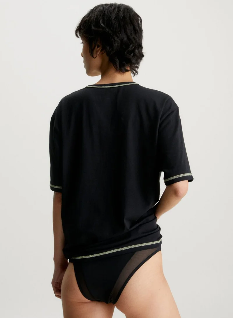 CALVIN KLEIN Crew Neck Logo T-Shirt