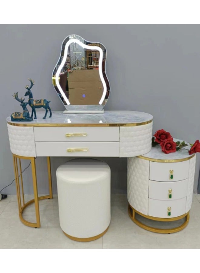 شي ون طاولة مكياج فاخرة بإضاءة LED وتصميم عصري مميز - Image 1