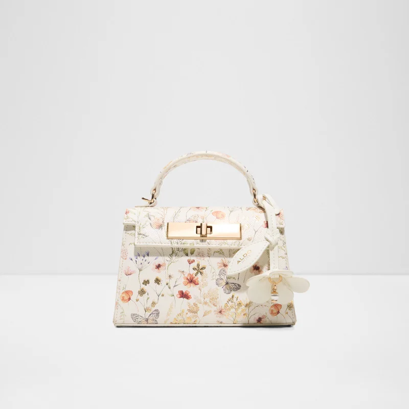 الدو LEORA Floral Printed Flap Top Handle Bag