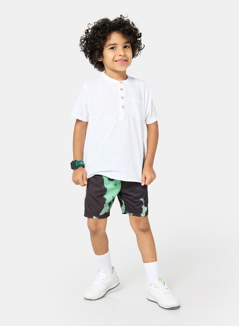 Panco Boys Tie Dye Printed Shorts - Image 4