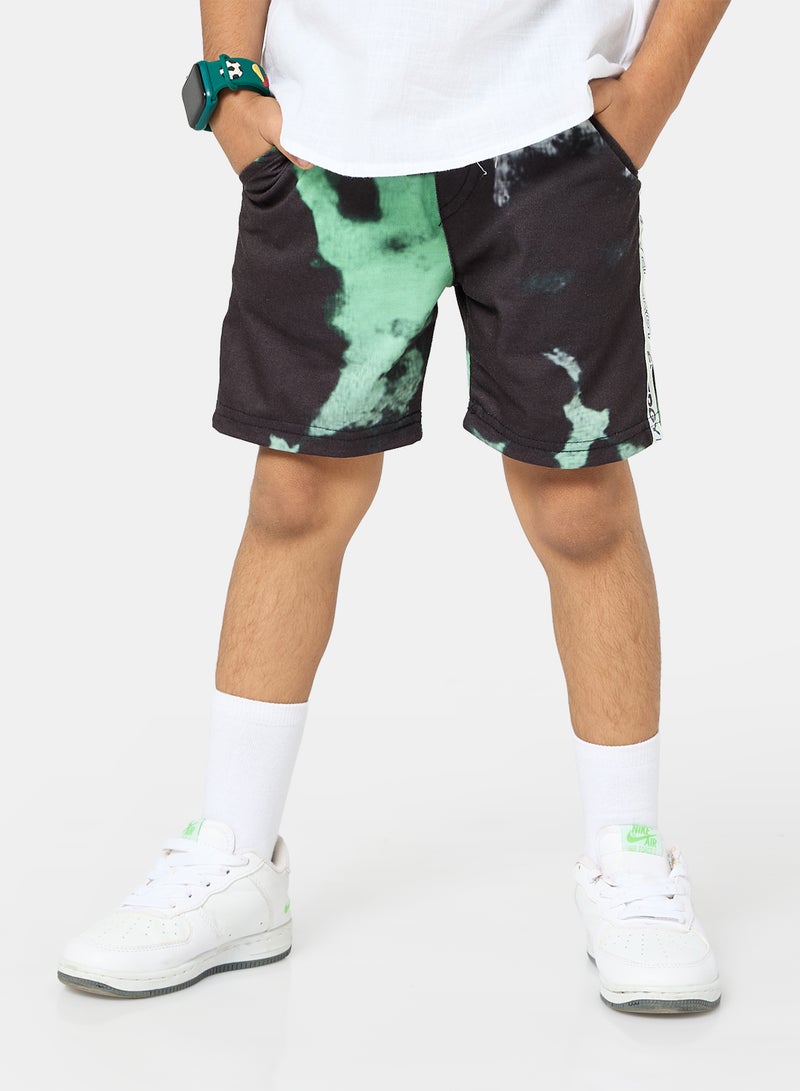 Panco Boys Tie Dye Printed Shorts - Image 1