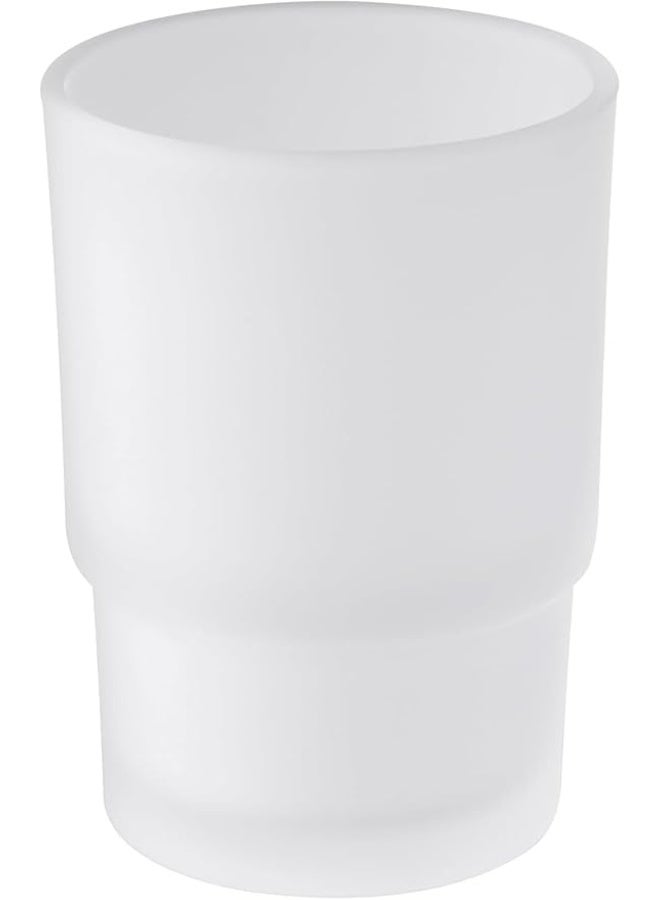 Angle Simple Frosted Glass Tumbler, Thick Glass Cup Replacement, Bathroom Toothbrush and Toothpaste Holder, Water Glasses, Bathroom Cup, Tumbler Cup, Rinsing Glass Cup, Drinkware Glassware - Image 1