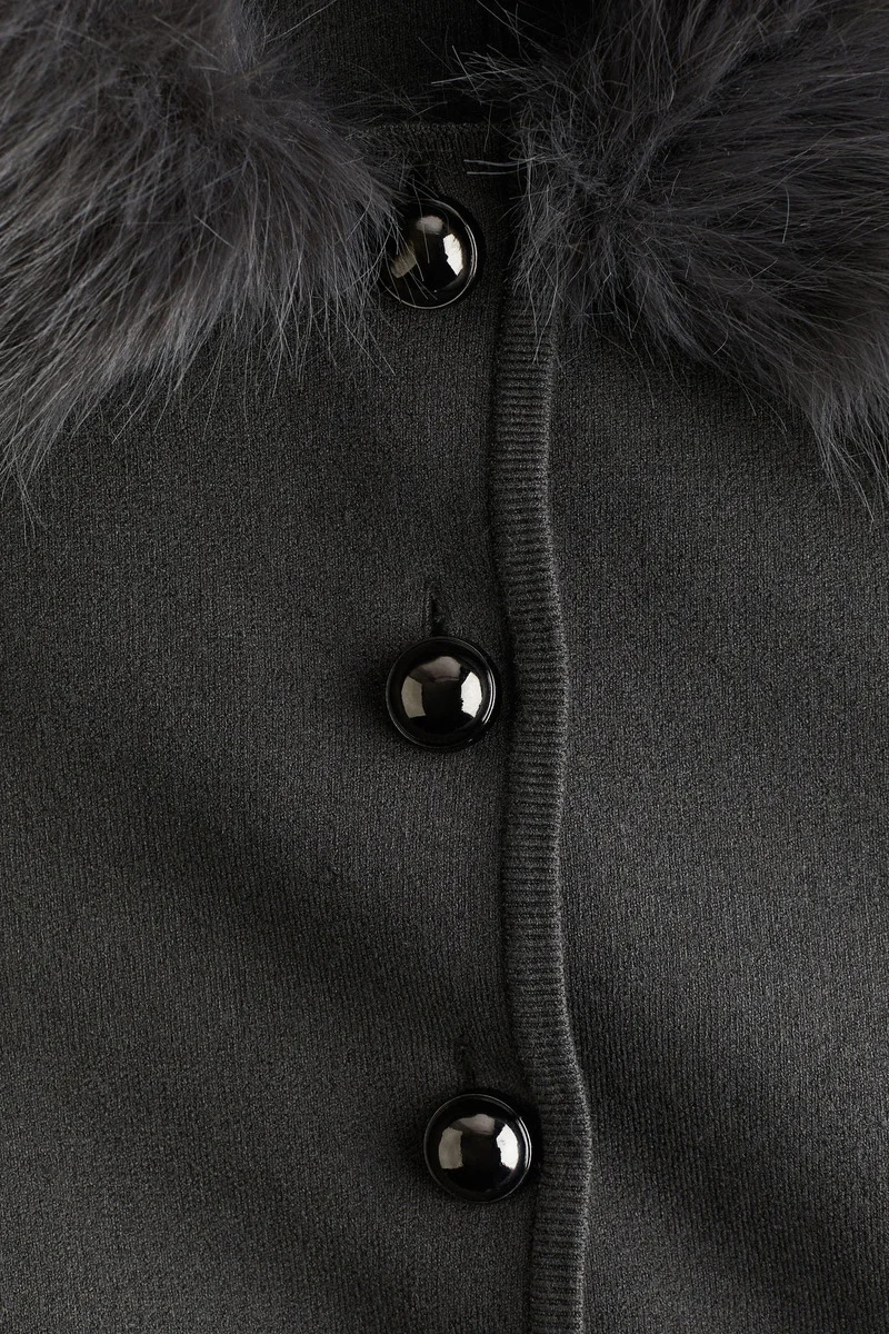 H&M Fine-knit collared cardigan