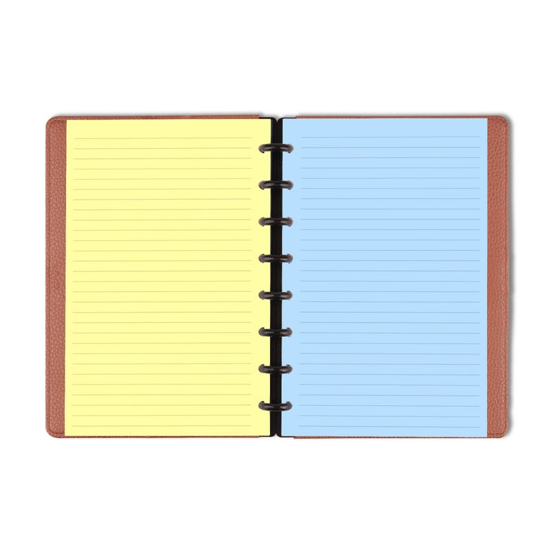 Cheericome Junior Size Refills Paper, A5 Loose Leaf Paper for TUL Custom Note-Taking System Discbound Notebook Planner Inserts, 5 Colors(20 Sheets/C), Total 100 Sheets/200 Pages, College Ruled, 5.5 X 8.5 Inch - Image 5