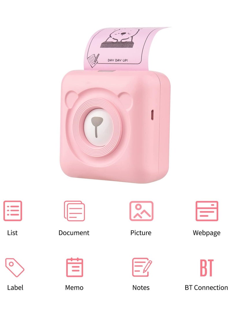 PeriPage - Bisofice PeriPage Mini Printer, PeriPage A6 Pro 304DPI, Pocket HD Wireless BT Thermal Printer Picture Photo Label Memo Notes Journal Receipt Paper Instant Printer Sticker AR Photo Inkless Printing - Image 1