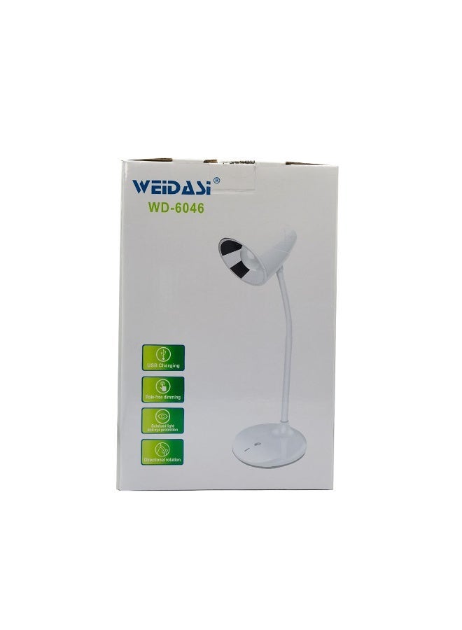 ويداسي LED Table Lamp Rechargeable USB Desk Lamp Touch Dimmer Flexible Neck Study Light Eye Protection Lamp 2400mAh Battery Adjustable Desk Light for Home Office Bedroom - Image 2