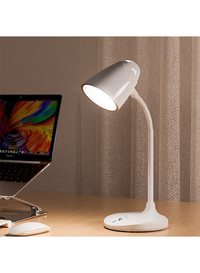 ويداسي LED Table Lamp Rechargeable USB Desk Lamp Touch Dimmer Flexible Neck Study Light Eye Protection Lamp 2400mAh Battery Adjustable Desk Light for Home Office Bedroom - Image 4