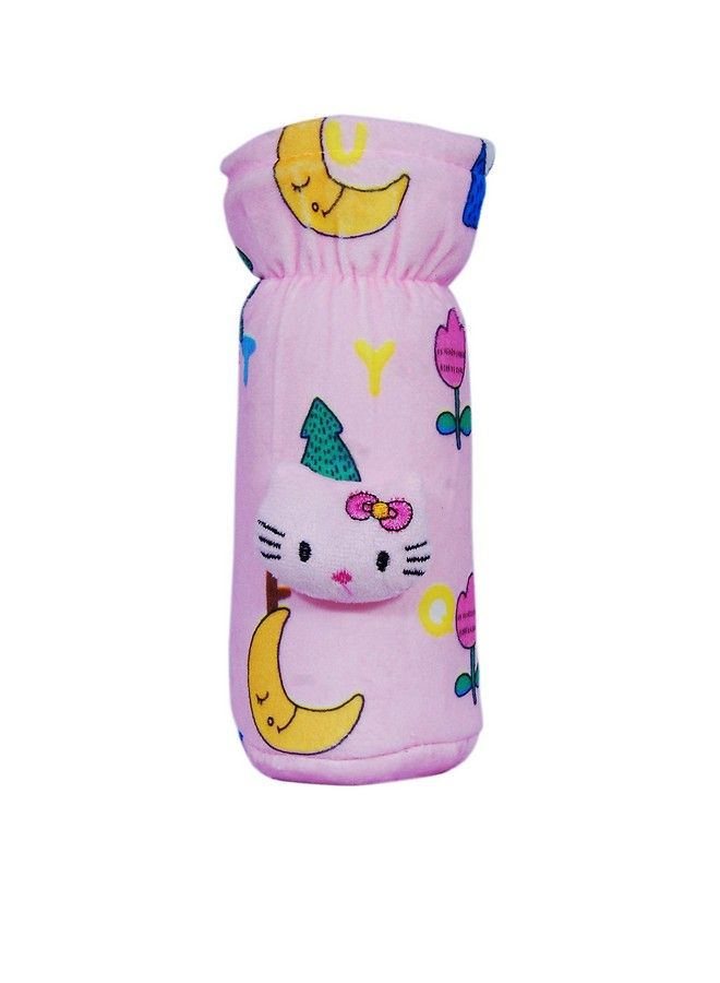 Alya Stretchable Soft Velvet Plush Attractive Overall Alphabet Prints Baby Feeding Bottle Cover With Holding Strap Suitable For 150Ml 220Ml 240Ml 250Ml Feeding Bottles(Pack Of 3) - Image 5