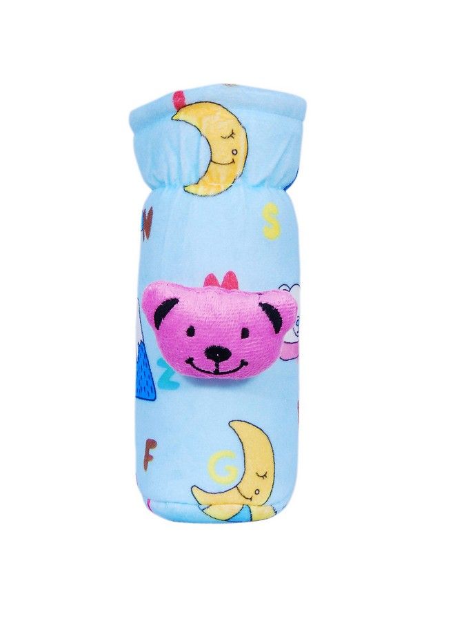 Alya Stretchable Soft Velvet Plush Attractive Overall Alphabet Prints Baby Feeding Bottle Cover With Holding Strap Suitable For 150Ml 220Ml 240Ml 250Ml Feeding Bottles(Pack Of 3) - Image 4