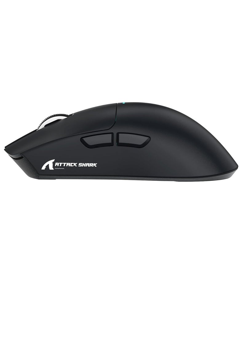 Attack Shark - X11 Lightweight Wireless Gaming Mouse with RGB Charging Dock,Tri-Mode-2.4G/USB-C Wired/BT,22K DPI,PAW3311 Optical Sensor,HUYU Switch, 5 programmable Buttons for PC/Mac(Black) - Image 1