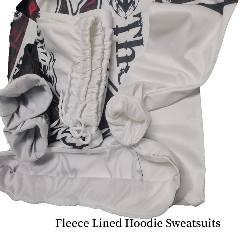 prigridche Mens Wolf 3D Printed Hoodie Pants Suit Male Autumn and Winter Casual Sweatshirt Pullover Men Tracksuit Set,Printed Sweatpant - Image 3
