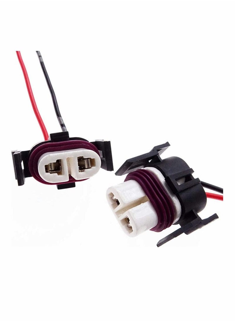 Y&D 4 Pack H11 H8 880 881 Female Adapter Wiring Harness Sockets Wire Connectors Compatible With Headlights or Fog Lights  - Image 5