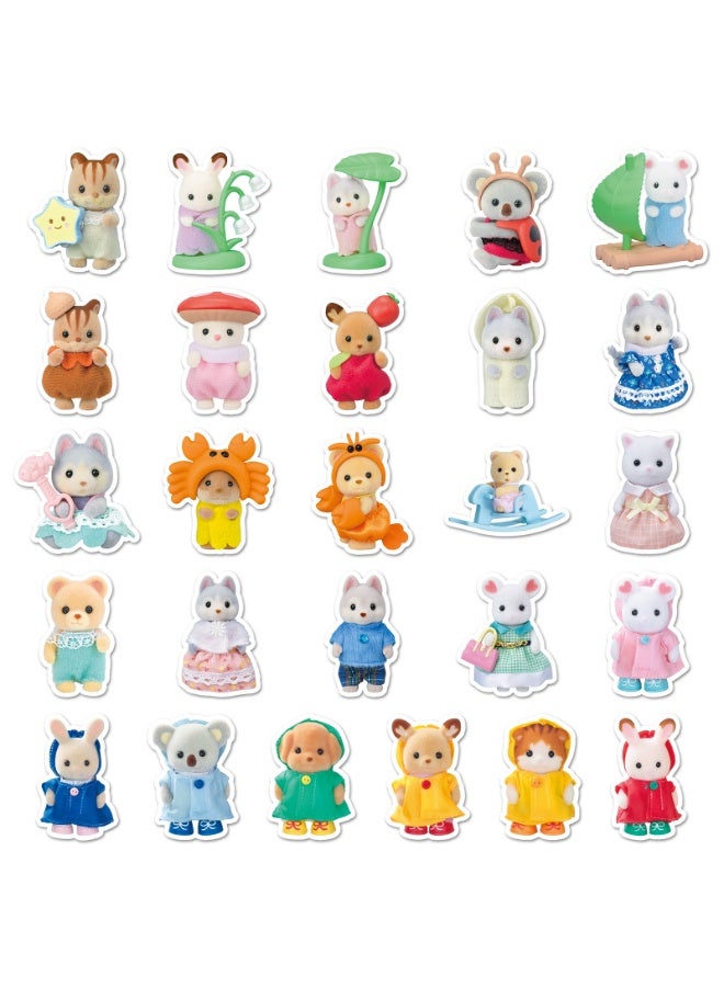 NIBEMINENT 51 Pcs Cartoon Senbeier Deco Kit Waterproof Stickers, High Definition Printing Bright Colors, Suitable for Laptop Skateboard Luggage Water Bottle Guitar DIY - Image 3