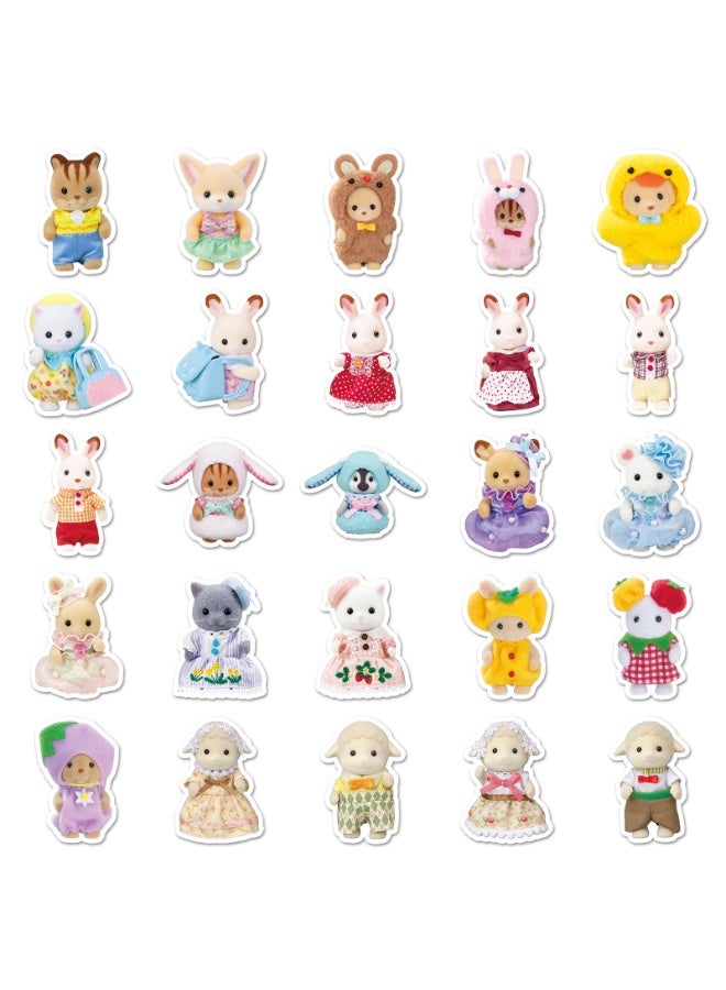 NIBEMINENT 51 Pcs Cartoon Senbeier Deco Kit Waterproof Stickers, High Definition Printing Bright Colors, Suitable for Laptop Skateboard Luggage Water Bottle Guitar DIY - Image 2