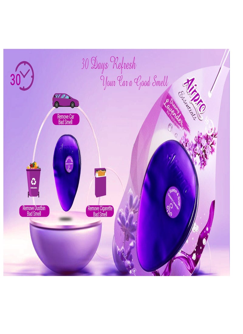 Airpro Luxury Hanging Gel| Car Perfume & Air Freshener | Dreamy Lavender| Infuses Your Car with the Soothing, Calming Scent of Dreamy Lavender, Creating a Long-Lasting and Relaxing Atmosphere That Transforms Your Car into a Peaceful Sanctuary.  - Image 4