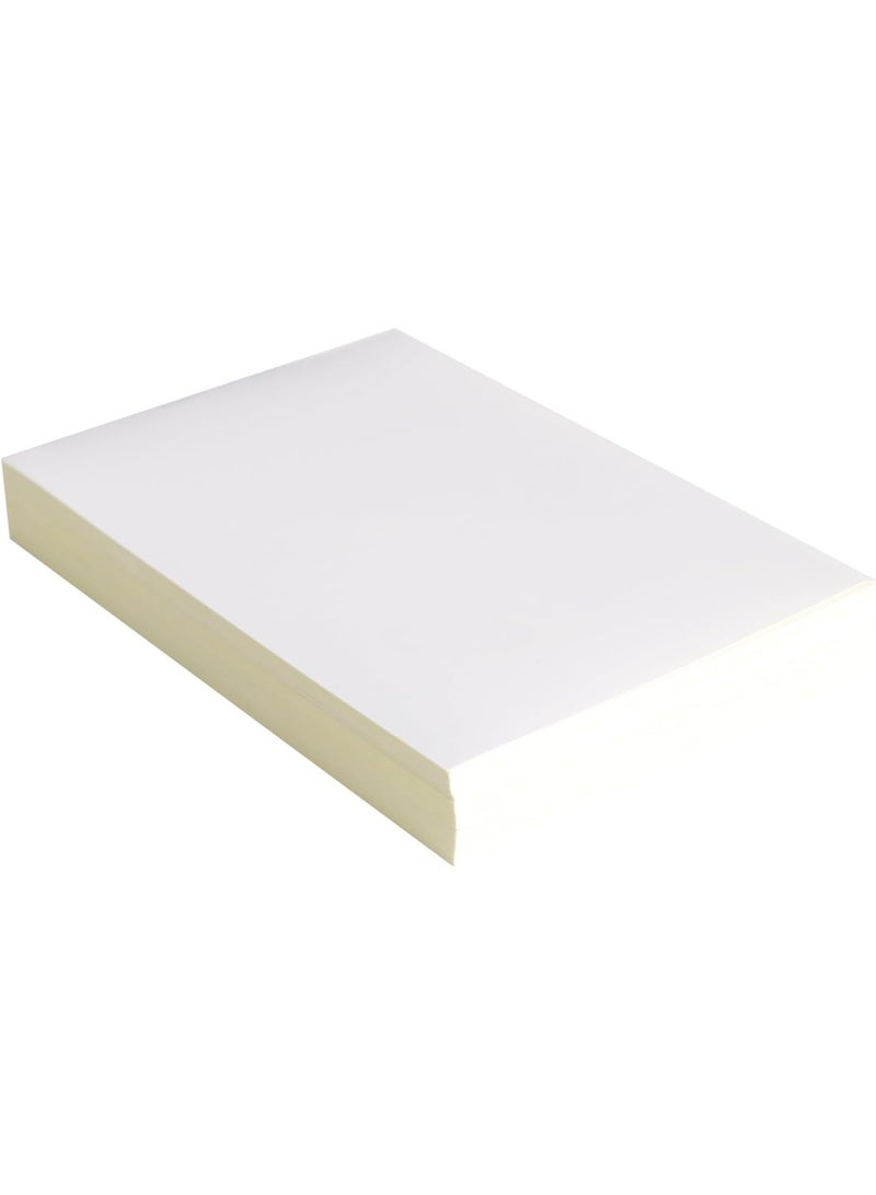 فيرستنوك ورق لاصق غير لامع مقاس A5 | 50 ورقة | ملصقات قابلة للطباعة | متوافق مع طابعات نفث الحبر والليزر | للاستخدام المنزلي، المكتبي، المدرسي، الحرفي، التغليف - Image 1