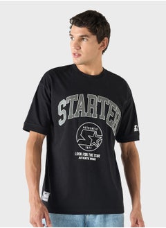 STARTER Starter Print Crew Neck T-shirt with Short Sleeves  - Image 1