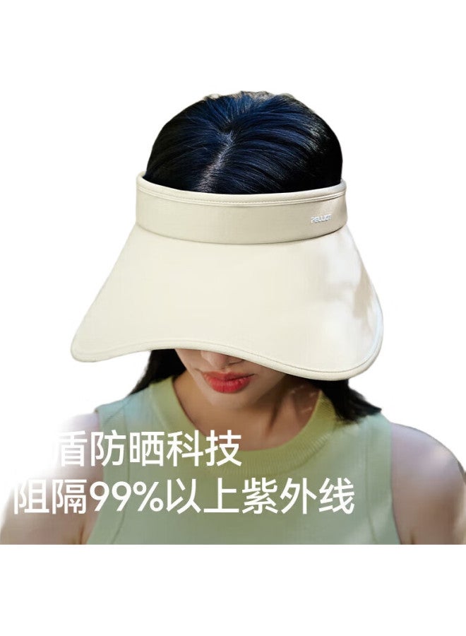 PELLIOT Sun Hat For Women, Uv Protection, Wide Brim, Summer, Outdoor, Breathable Face-Covering Visor Cap, 16423406 White - Image 2