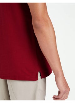 Van Heusen Van Heusen Men Athleisure Colour Fresh Regular Fit Polo T-Shirt - 100% Combed Cotton - Moisture Wicking, Ultra Soft_60032_Wine_XXL  - Image 5