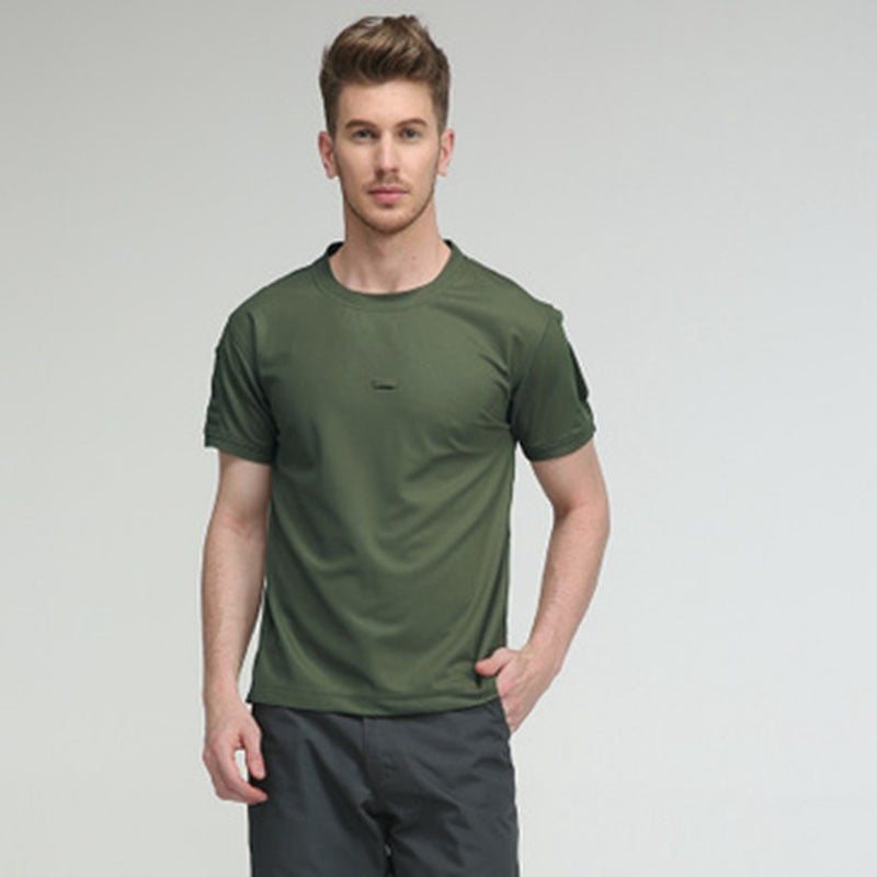 Tactical Tee Quick-Dry Military Fans Army Shirt Blue  - Image 4
