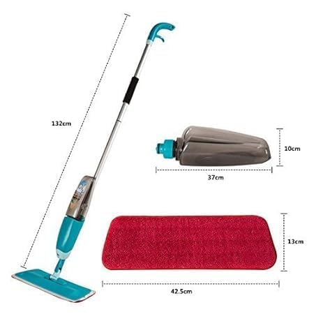 Rikriva Healthy Spray Mop Floor Mop with Removable Washable Cleaning Pad and Integrated Water Spray Mechanism - Image 3