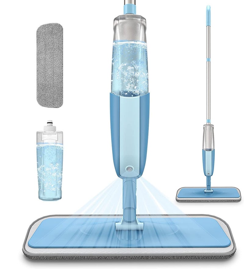 Rikriva Healthy Spray Mop Floor Mop with Removable Washable Cleaning Pad and Integrated Water Spray Mechanism - Image 1