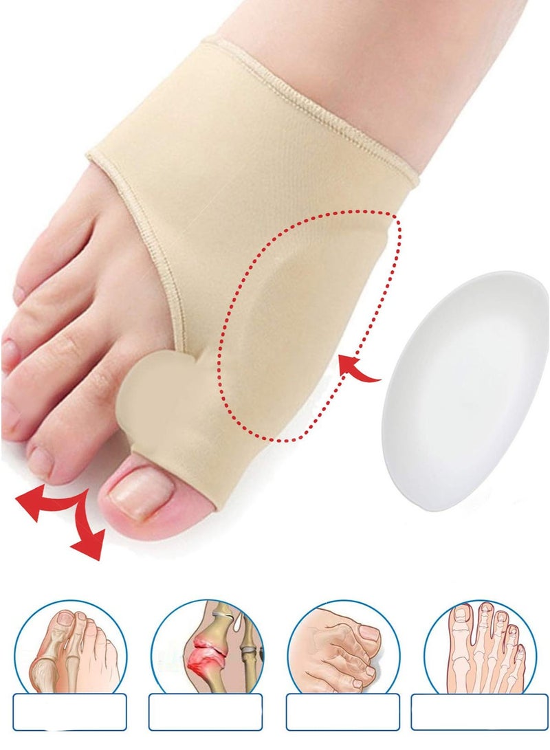 Bunion Corrector Silicone Foot Sleeve – Beige - Image 5