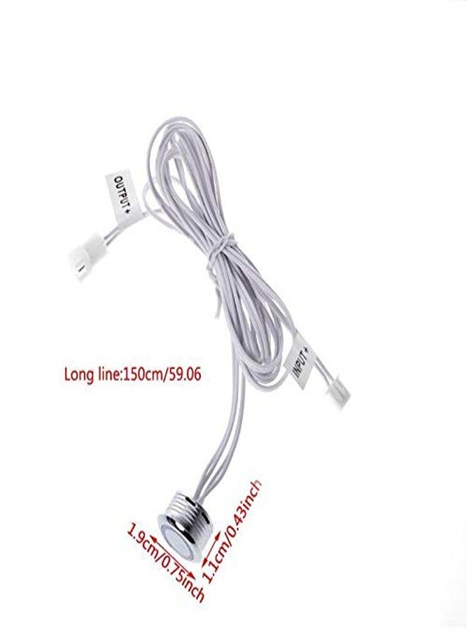 Protium Recessed Mount Touch Dimmer Switch, 12Volt / 24Volt DC, Use with LED Lights, Incandescent and Halogen Bulbs for RV, Camper, Marine, and Strip Lights - Image 2