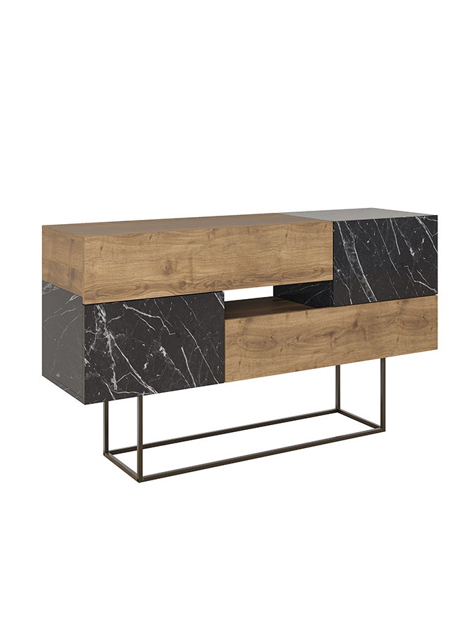 Mourah Home Eros Console - Brown/Black Marble - 2 Years Warranty  - Image 4