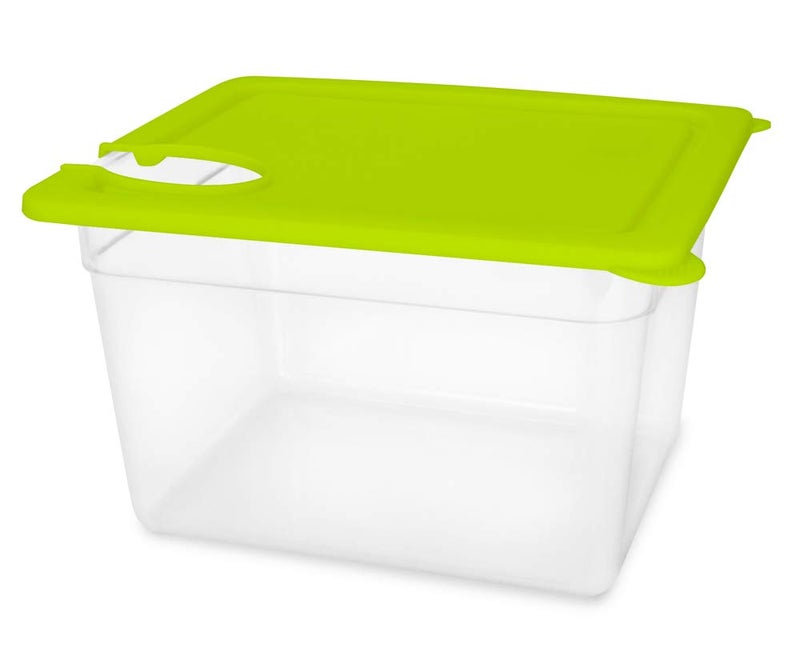 EVERIE EVERIE Sous Vide Container with Universal Silicone Lid and Sous Vide Rack and Container Sleeve Compatible with Anova All Models,Breville Joule, Instant Pot Sous Vide Cooker (KIT-TY-GJ)  - Image 3