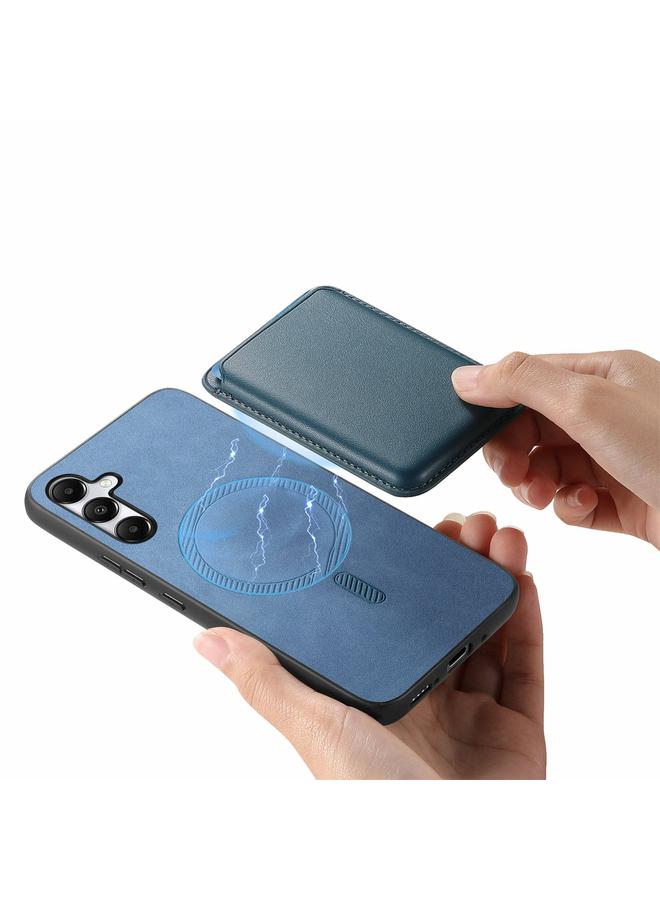 S-TOP Case For Samsung Galaxy M14 5G Retro Magsafe Card Bag PU Back Cover Phone Case - Image 3