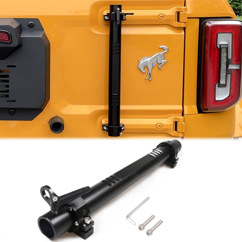 RERPRO Flag Mount Flagpole Holder for 2021 2022 2023 2024 2025 2026 New Ford Bronco 24 Door Exterior Accessories Tailgate Hinge Aluminum Single Flag Pole Mount with CB Antenna Bracket Base - Image 2