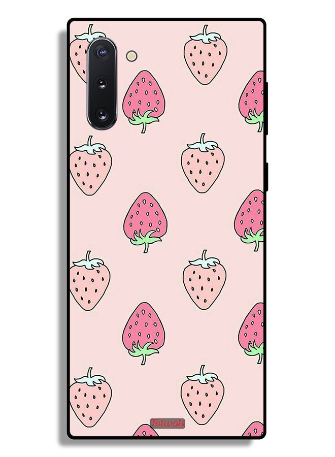 Tolwak Samsung Galaxy Note 10 Protective Case Cover Strawberry Icon - Image 2