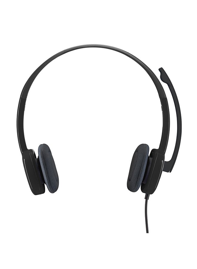 Logitech H151 Wired Headset, Stereo Headphones With Rotating Noise-Cancelling Microphone, 3.5 mm Audio Jack, In-Line Controls, PC/Mac/Laptop/Tablet/Smartphone Black - Image 4