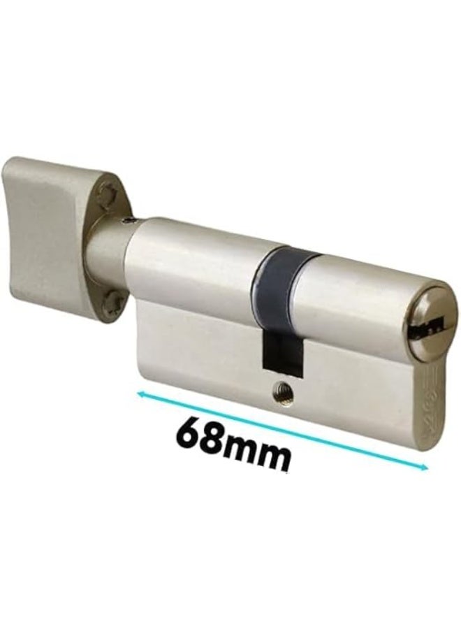 Hoka Knob Cylinder Barrel Lock Door Safety Security 5 Keys- Turkey Hok BB68T - Image 4