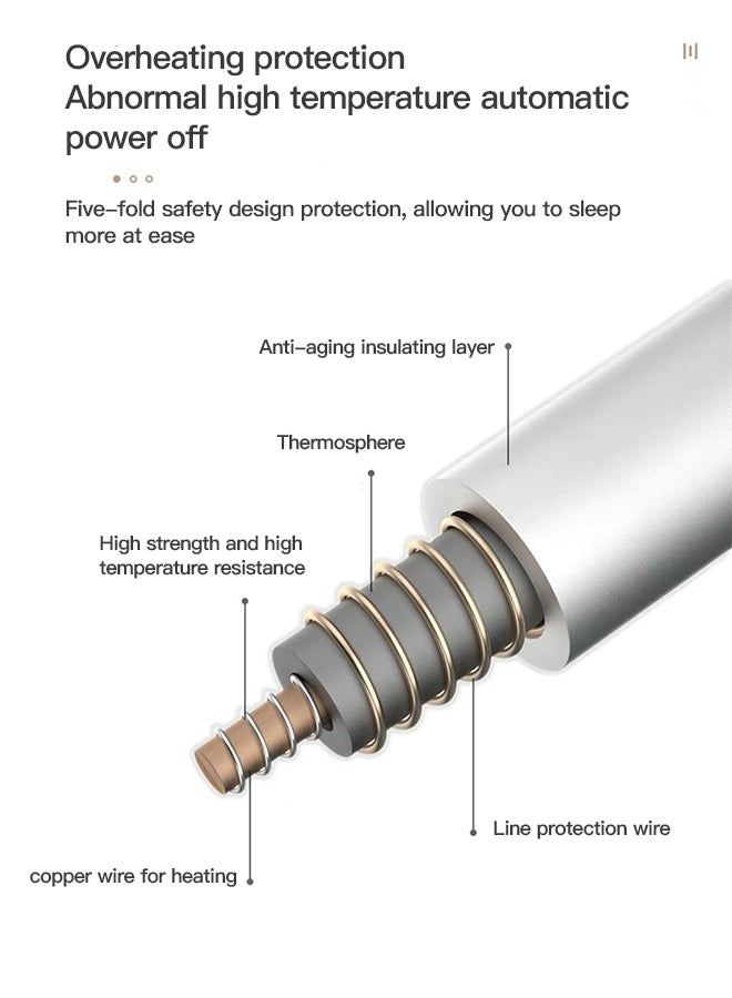 Sharpdo Electric Heating Pad for Office and Home Winter Use Thermal Blanket 60x30cm Comfortable and Versatile Heating Pad for Pain Relief and Warmth Ideal for Back Neck and Shoulder - Image 5