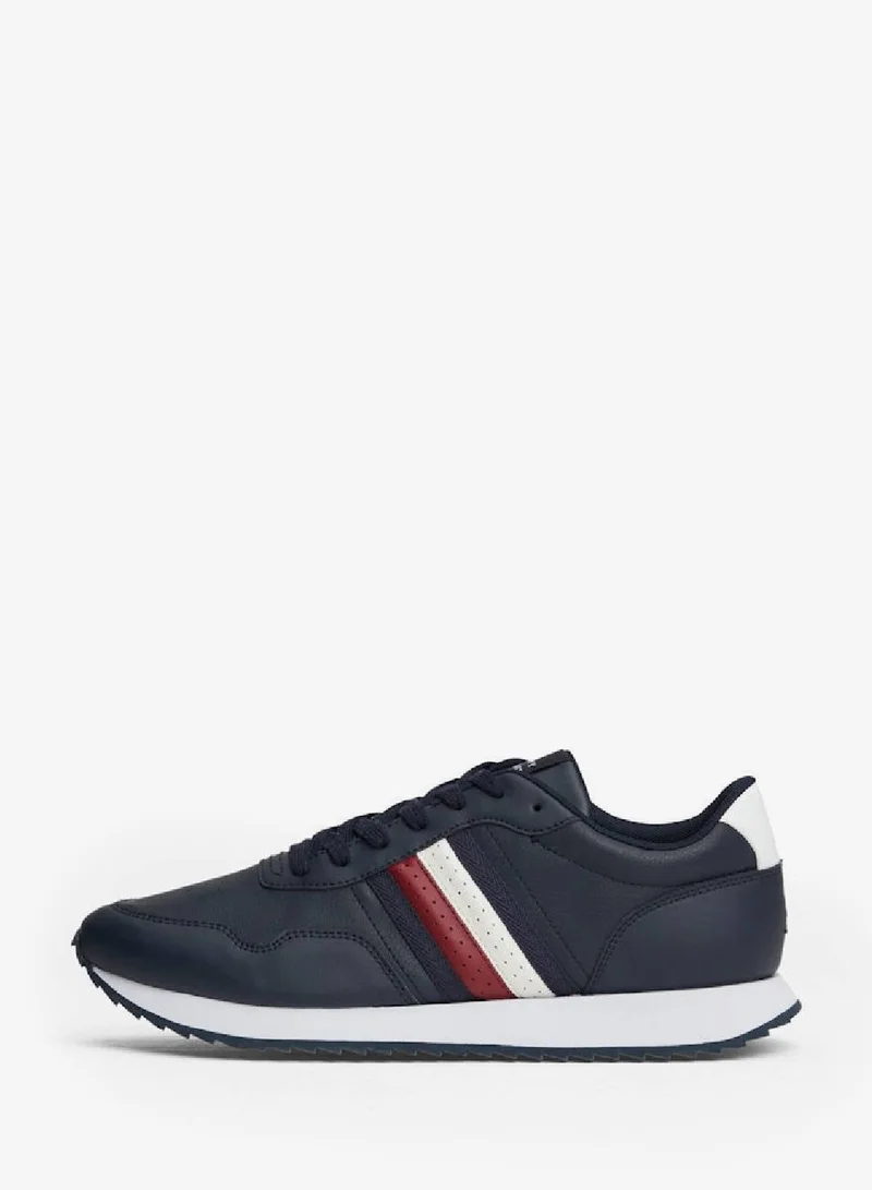 TOMMY HILFIGER Signature Tape Lace-Up Runner Sneakers