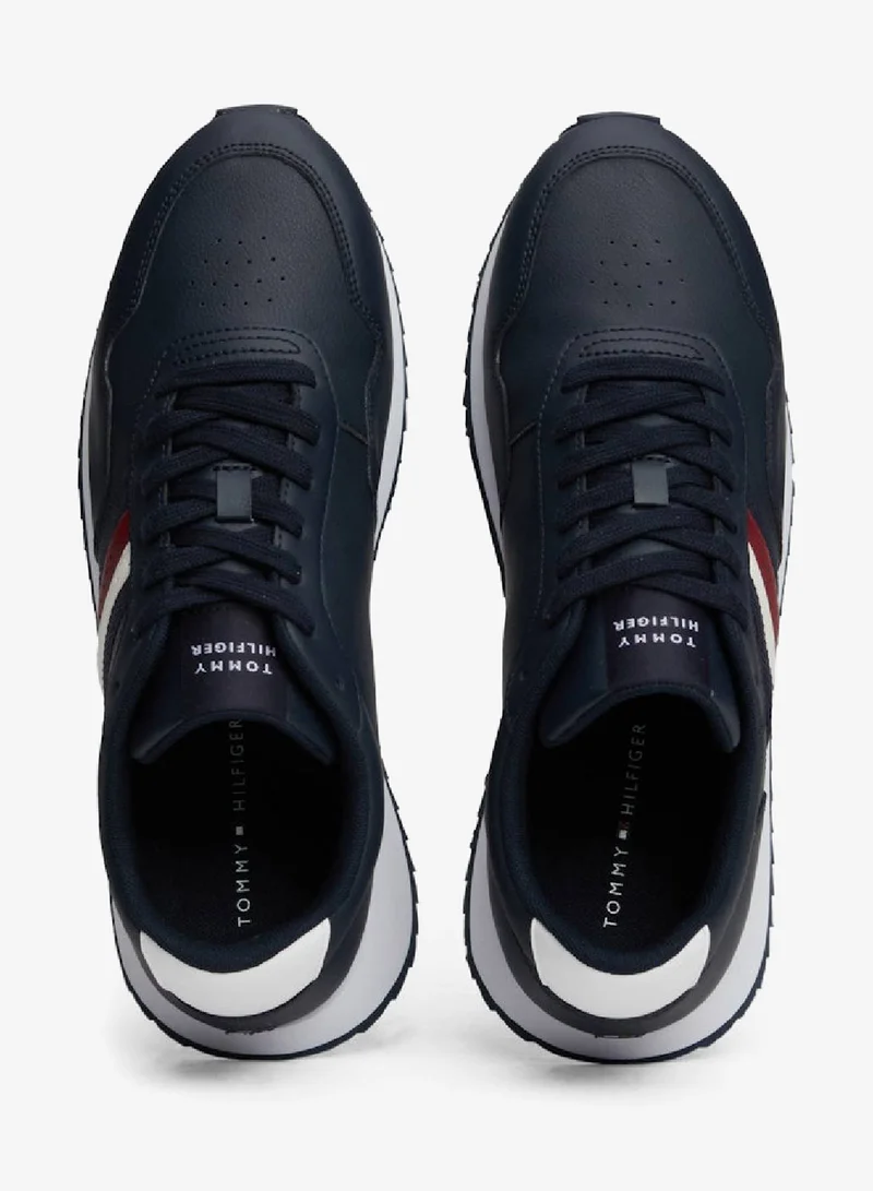 TOMMY HILFIGER Signature Tape Lace-Up Runner Sneakers