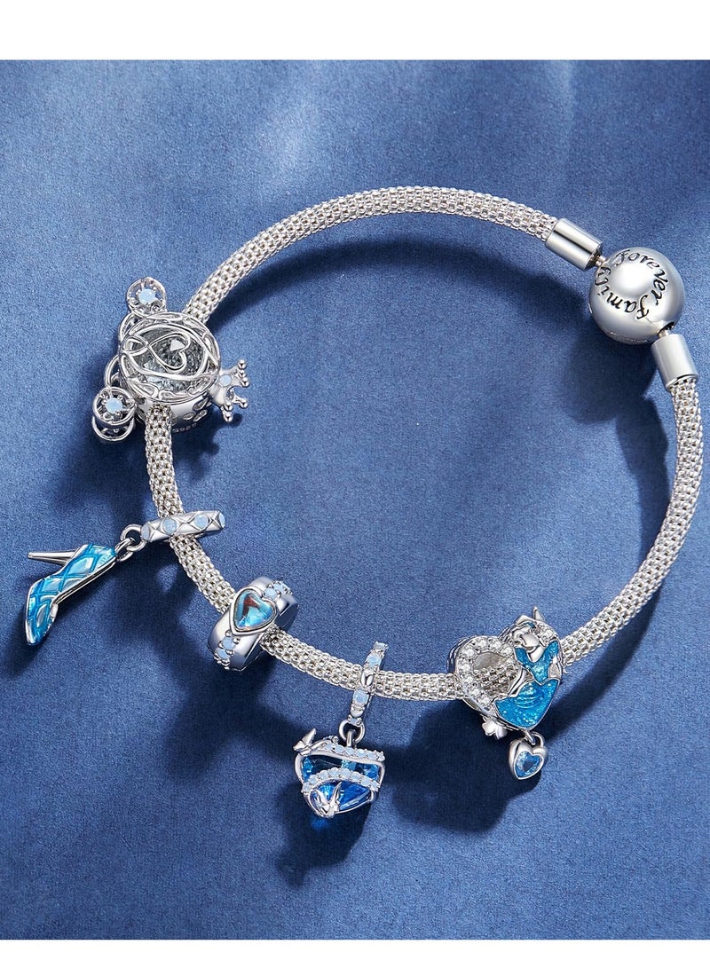 SYOSI 925 Sterling Silver Pendant Beads fit for Pandora Charm Bracelets, Girls Jewelry Beads Women Gift Bracelets and Necklaces, Dance Shoes Beads Everyday Accessories (Dance Shoes) - Image 2