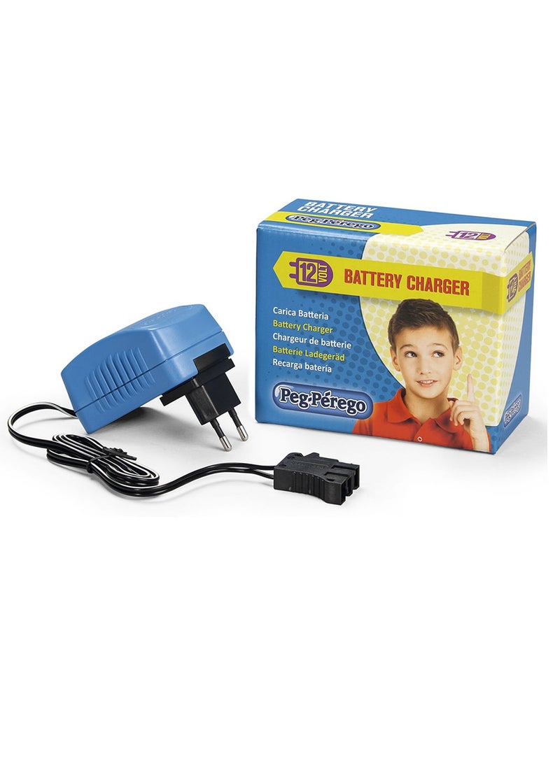 Peg Perego Original Multiplug Charger 12V, Spare or Secondary Charger for Ride-On Toys, Easy Plug-In with LED Charge Indicator, Blue - Image 3