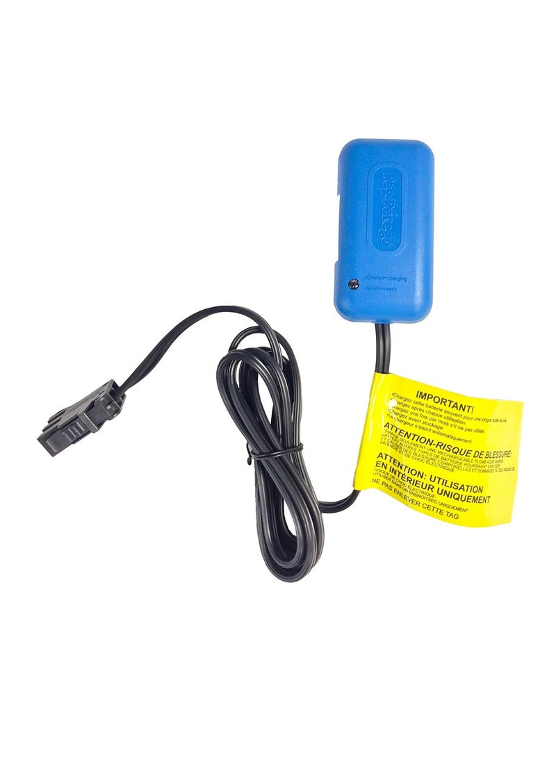 Peg Perego Original Multiplug Charger 12V, Spare or Secondary Charger for Ride-On Toys, Easy Plug-In with LED Charge Indicator, Blue - Image 1