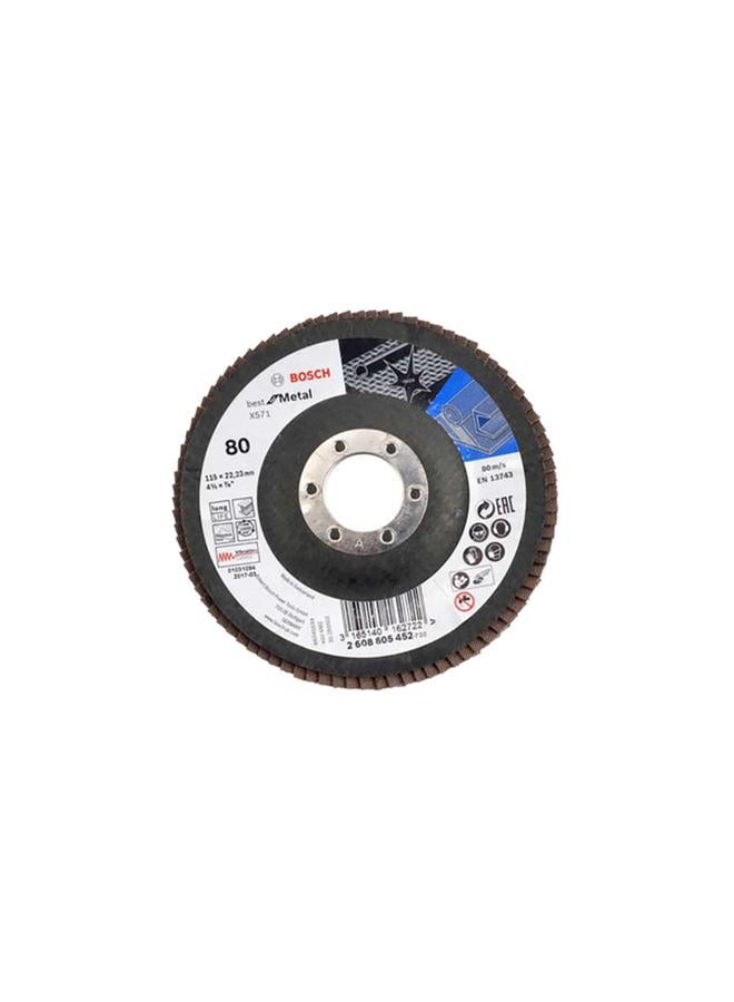 BOSCH Grit 80 Inox Flat Disc Multicolor 115mm - Image 1