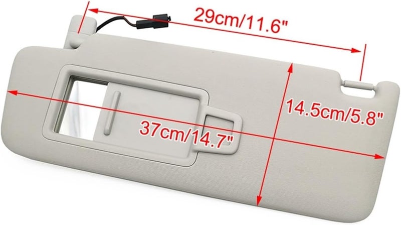 Wivplex Car Interior Sun Visor with Mirror for VW and Skoda - Image 2