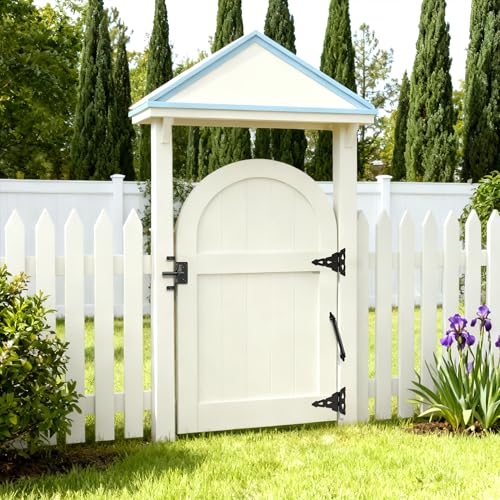 skysen 14" Fence gate Spring self Closing and Adjustable for Wooden or Vinyl Fence,Carbon Steel,Black(gate spring-14) - Image 2