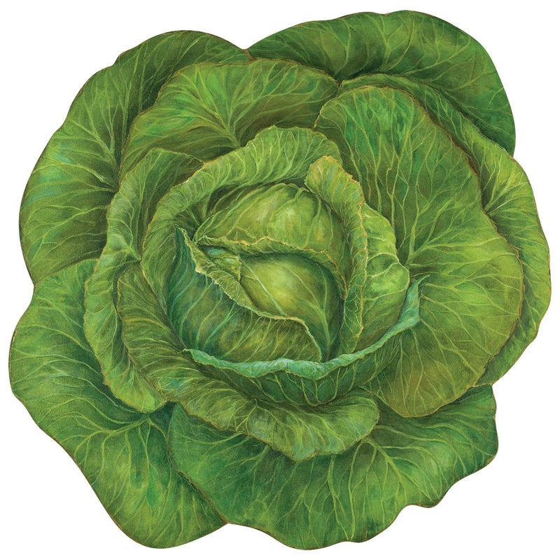 Hester and Cook Paper Placemats for Dining Table  Disposable Round Paper Placemats for St Patricks Days  Cabbage 12 Sheets  American Made