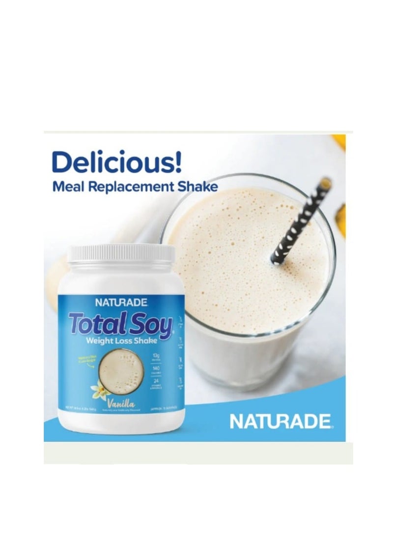 ناتورادي Naturade - مخفوق الصويا الكامل لإنقاص الوزن بالفانيليا 1.2 رطل (540 جم) - Image 2