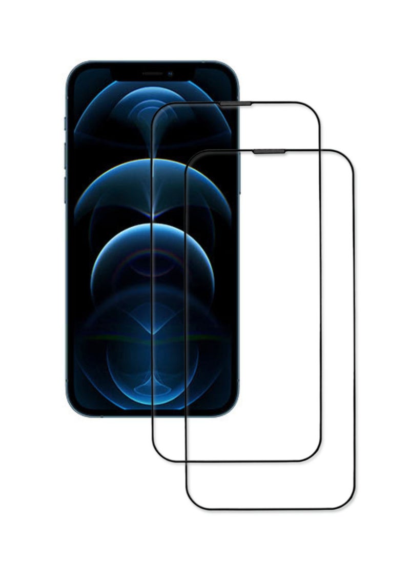 ACLIX 2 Pieces Antistatic ESD Dustproof Premium Quality High Definition Tempered Glass Screen Protector Designed For  iPhone 12 Pro - Image 1