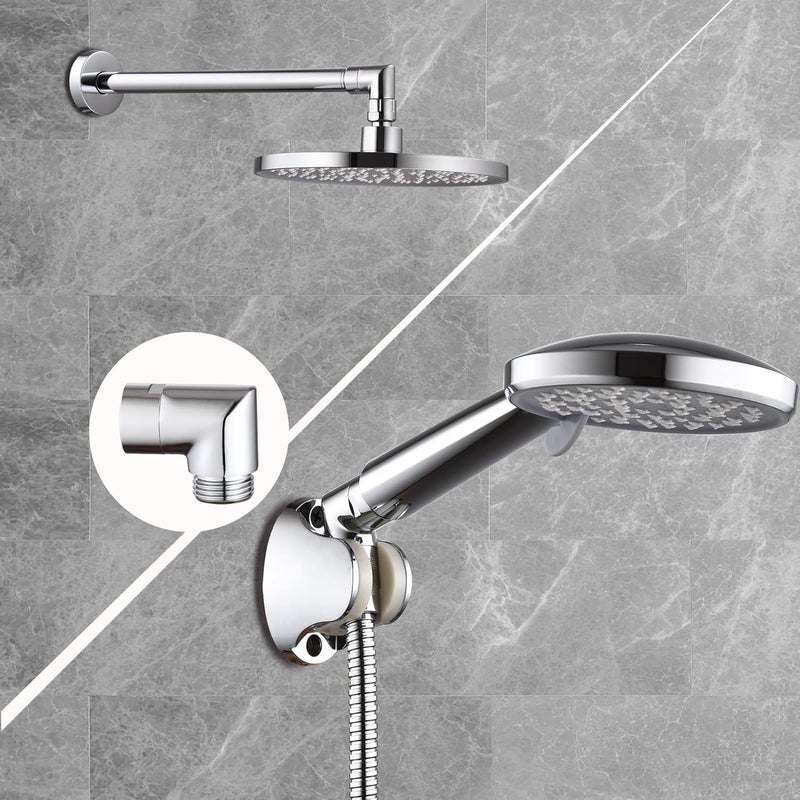 walkinginrain 90 degrees Shower Head Elbow Adapter, Shower Arm Elbow Adapter for Wall mounted Shower or Hand Shower, Chrome - Image 3