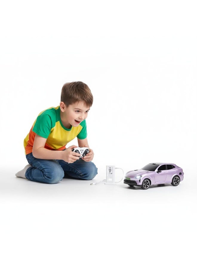 Toyland Kids Remote Control Car with Rechargeable Battery, USB Charging & Wireless Controller-Pink - Image 2